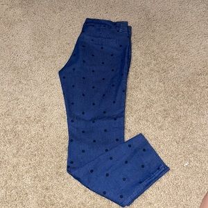 Old Navy Pixie Pant in Navy Polka Dot